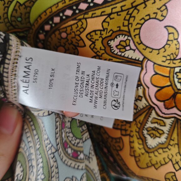 Alemais Multi Clemenza Silk Midi Dress - Picture 11 of 11